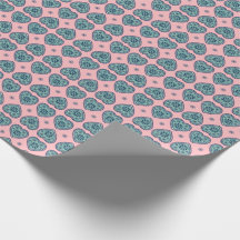 Papier cadeau à motif cœur ‘Karlek’