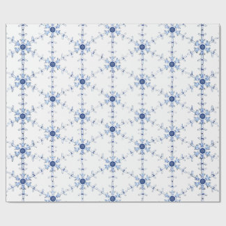 Papier cadeau à motif de flocon de diamant