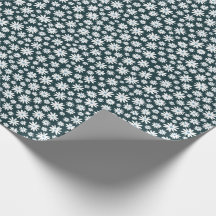Papier cadeau à motif de pâquerettes