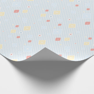 Papier cadeau à motif étoile cristal pastel