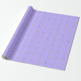 Papier Cadeau à Motif Étoile Pastel Mignon