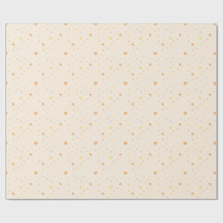 Papier Cadeau à Motif Fantaisiste Pastel Doux