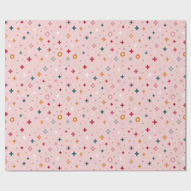 Papier Cadeau à Motif Sans Couture de Noël (Plat)