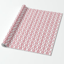 Papier cadeau à rayures rouges, emballage cadeau d