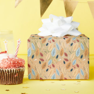 PAPIER CADEAU A SYMPHONY OF COLORS AND LEAVES