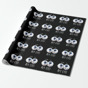 Papier Cadeau Aay Eye Funny AI Pun Dark BG