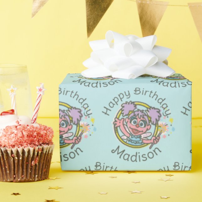Papier Cadeau Abby Cadabby Vintage (Fête d'anniversaire)
