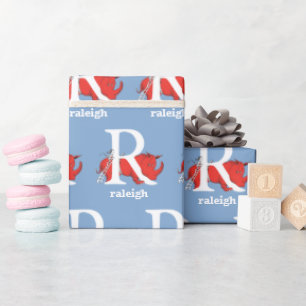 Papier Cadeau ABC du Dr Seuss : Lettre R - Blanc   Ajouter Votre