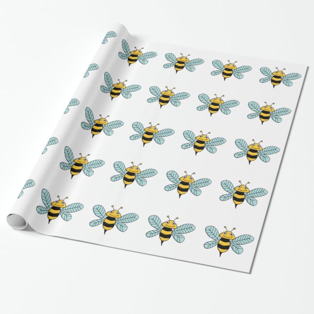 Papier Cadeau abeille (Déroulé)
