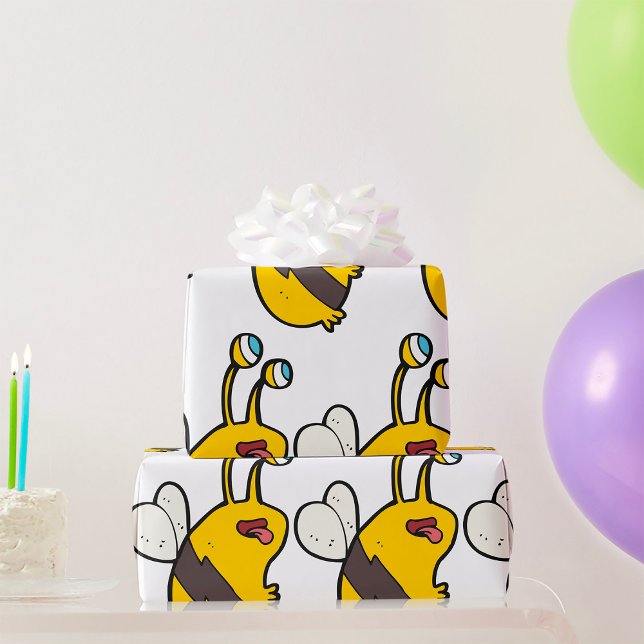 Papier Cadeau Abeille extraterrestre (Créateur téléchargé)