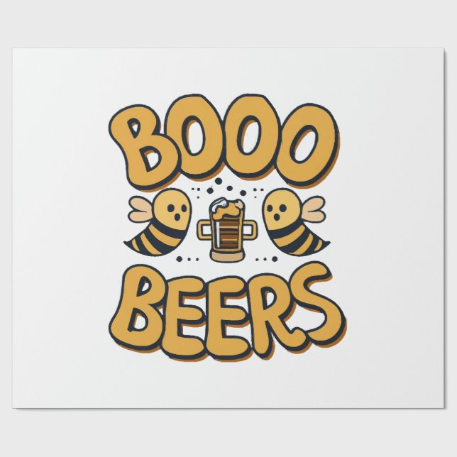 Papier Cadeau Abeilles fantômes (Plat)