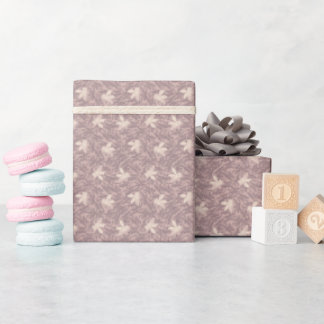 Papier Cadeau Abeilles + Lilas