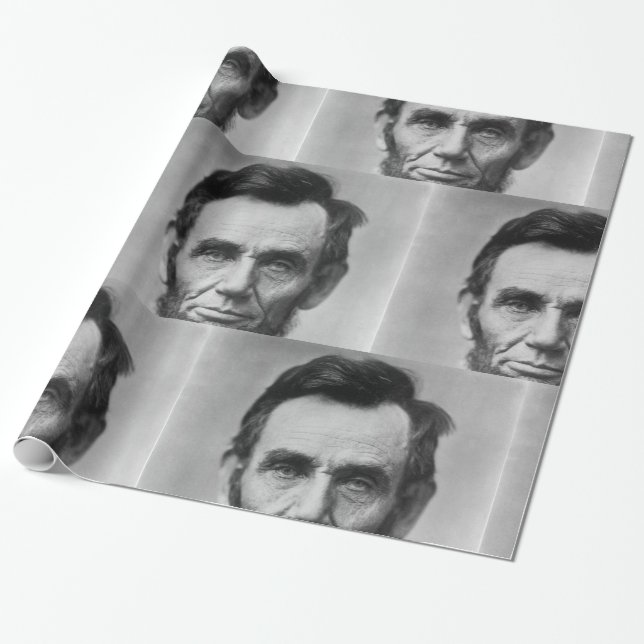 Papier Cadeau Abraham Lincoln (Déroulé)