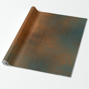 Papier Cadeau Abrégé sur sale métallique patine bleue de cuiv