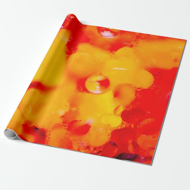 Papier Cadeau Abréviation rouge (Déroulé)