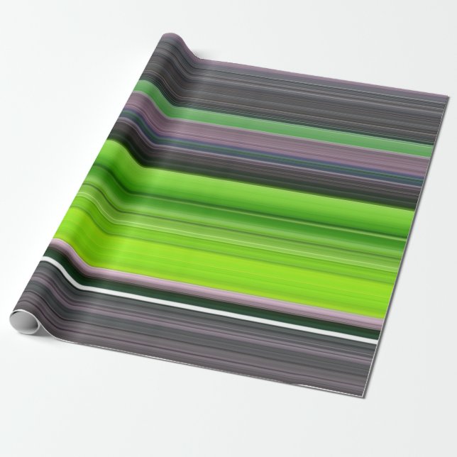 Papier Cadeau Abstract #1: Lime and grey (Déroulé)