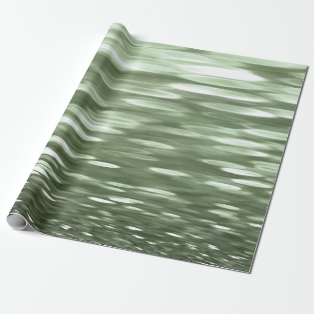 Papier Cadeau Abstract #3: Olive green blur (Déroulé)