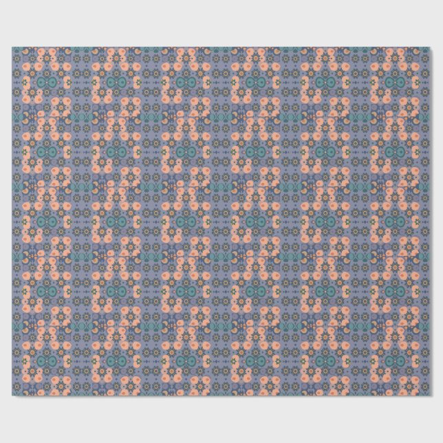 Papier Cadeau Abstract Dream Wave – Vibrant Surreal Flow (Plat)