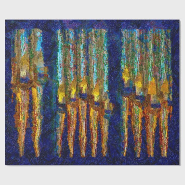 Papier Cadeau Abstract organ pipes wrapping paper (Plat)