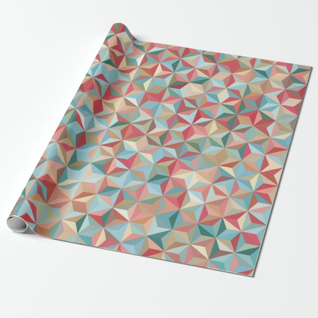 Papier Cadeau Abstract seamless background consisting of pastel  (Déroulé)