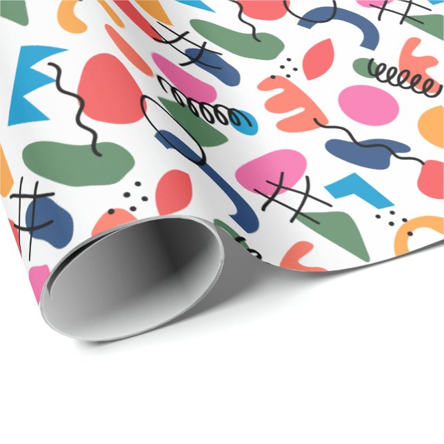 Papier Cadeau Abstrait (Coin rond)