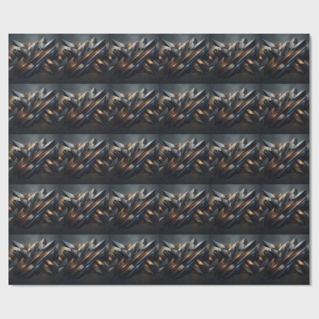 Papier Cadeau Abstrait  (Plat)