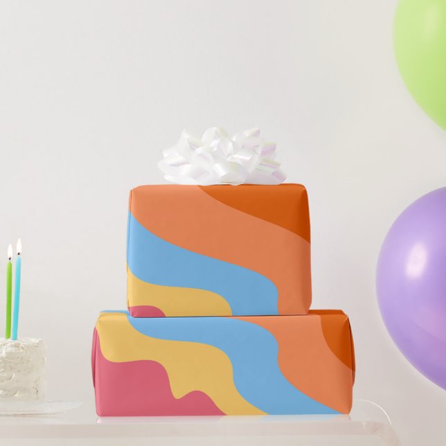 Papier Cadeau Abstrait coloré (Cadeaux de fête)