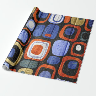 Papier Cadeau Abstrait Moderne Stripes Pastel Wood #2