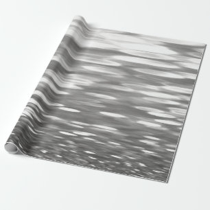 Papier Cadeau Abstrait n° 3 : brillant gris argenté