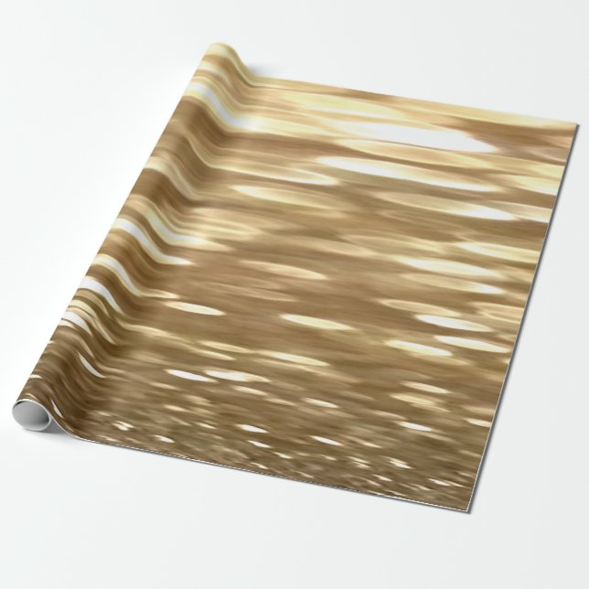 Papier Cadeau Abstrait n° 3 : Mélangeur d'or (Déroulé)