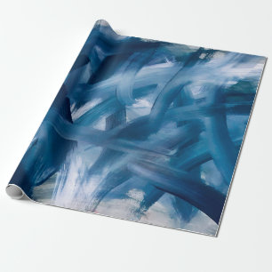Papier Cadeau Abstrait paysage de peinture moderne. Art de nuit