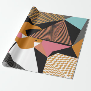 Papier Cadeau Abstrait triangles modernes arrière - plan motif i