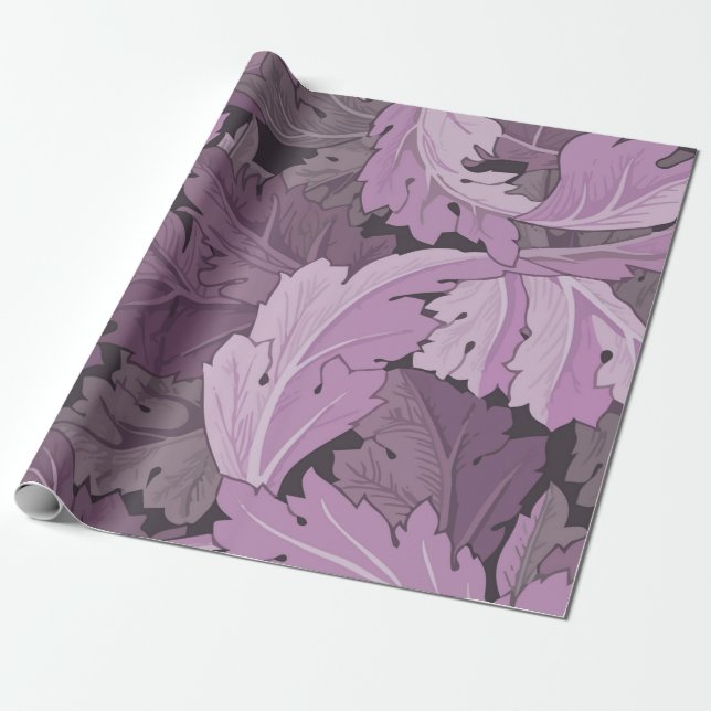 Papier Cadeau Acanthus, William Morris (Déroulé)