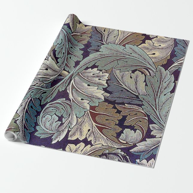 Papier Cadeau Acanthus, William Morris (Déroulé)