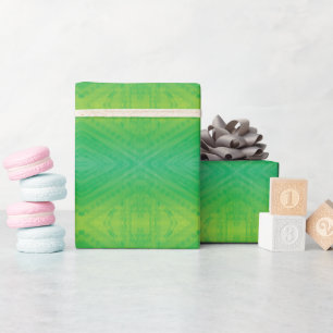 Papier Cadeau Acceptation   Motif de Shibori jaune bleu