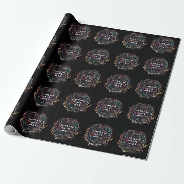 Papier Cadeau Acceptez votre Mess (Déroulé)