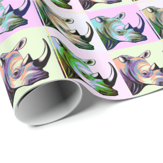 Papier Cadeau Accident d'art de bruit de rhinocéros