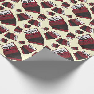 Papier Cadeau Accordéon Musicien de Instruments Professeur de M