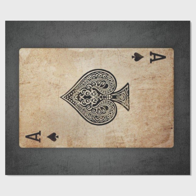 Papier Cadeau Ace of spades (Plat)