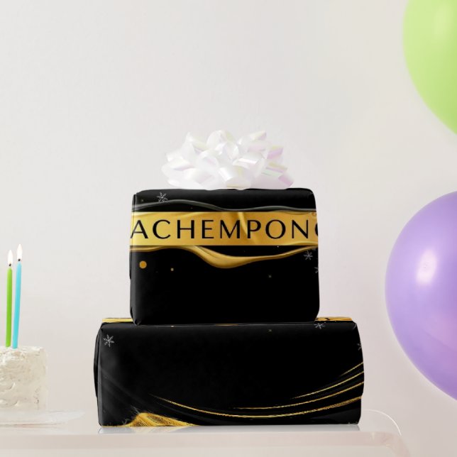 Papier Cadeau Achempong: Auric Cascade | |Opulence Or Liquide Do (Cadeaux de fête)