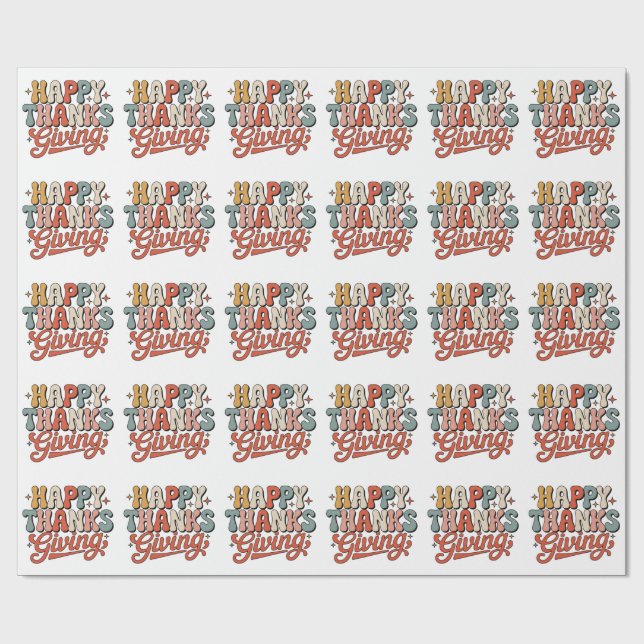 PAPIER CADEAU ACTION DE GRÂCE (Plat)