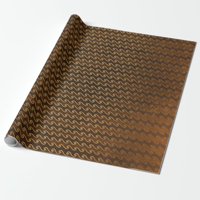 Papier Cadeau Action de grâce en feuille d'or (Déroulé)