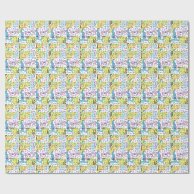 Papier Cadeau Addis-Abeba Sefer (Plat)