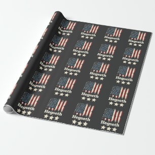 Papier Cadeau Administration Hegseth Trump Drapeau américain