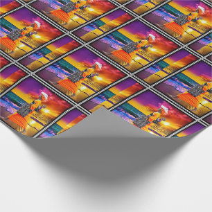 Papier Cadeau Admirer le coucher du soleil