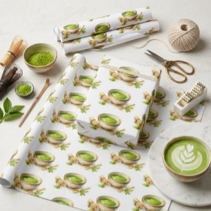 Papier Cadeau Adorable amateur de matcha japonais