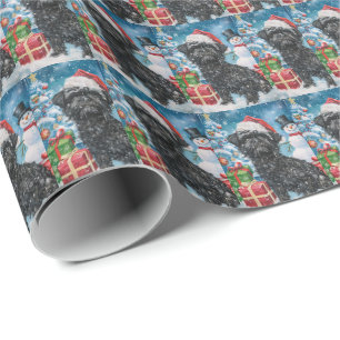 Papier Cadeau Affenpinscher Winter Wonderland Christmas Joie