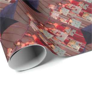 Papier Cadeau Affichage de la fenêtre Vintage Christmas New York