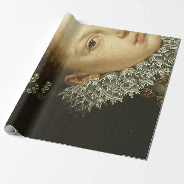 Papier Cadeau Affiche de la Reine Decoupage (Déroulé)