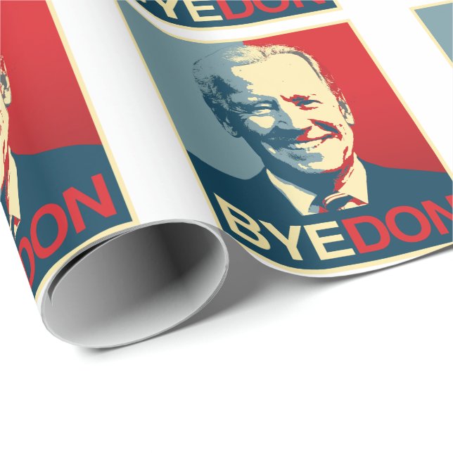 Papier Cadeau Affiche de propagande - BYE DON (Coin rond)